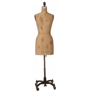 Vintage Display Dress Form With Tears No Cage